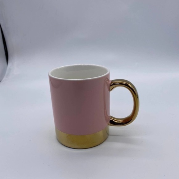 Gold Lined Ceramic Mug Rose Gold - Picture 2 of 4
